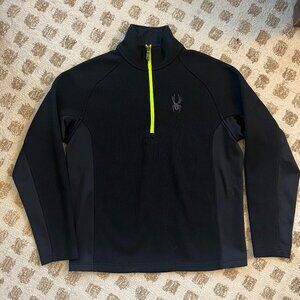 Spyder pullover quarter zip black  M NWoT